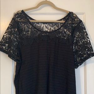 Lane Bryant Shirt with Lace Detail - 3X (22/24)